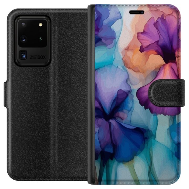 Wallet case for Samsung Galaxy S20 Ultra with Magical flowers design