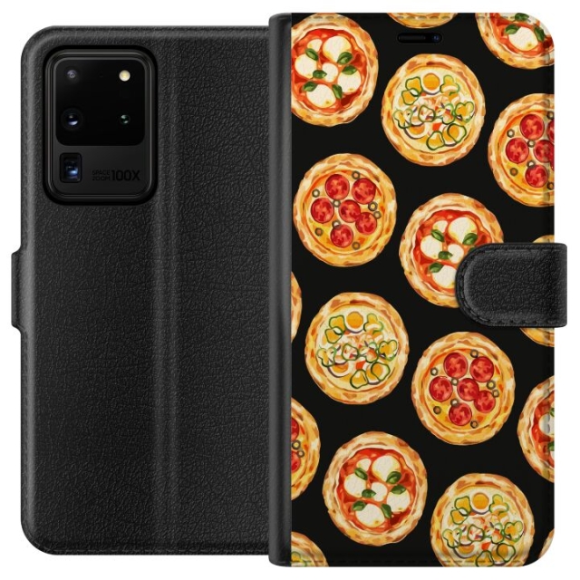 Wallet case for Samsung Galaxy S20 Ultra with Pizza design