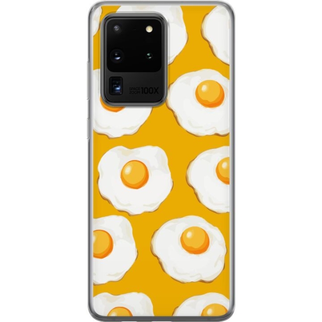 Mobile case for Samsung Galaxy S20 Ultra with Fried egg design