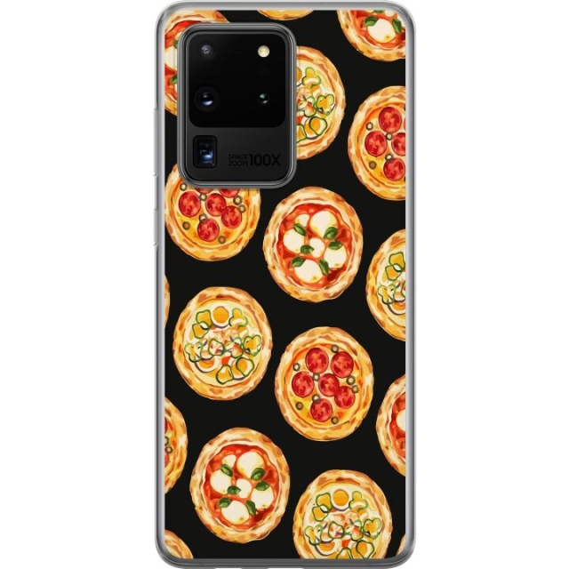 Mobile case for Samsung Galaxy S20 Ultra with Pizza design