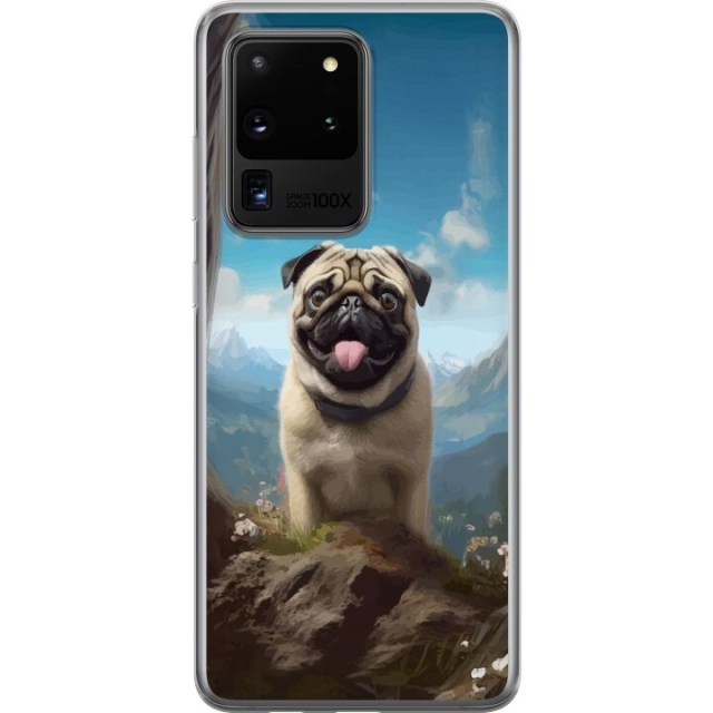 Mobile case for Samsung Galaxy S20 Ultra with Happy Dog design