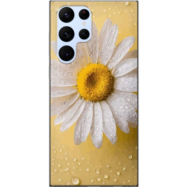 Mobile case for Samsung Galaxy S22 Ultra 5G with Porslinsblomma design
