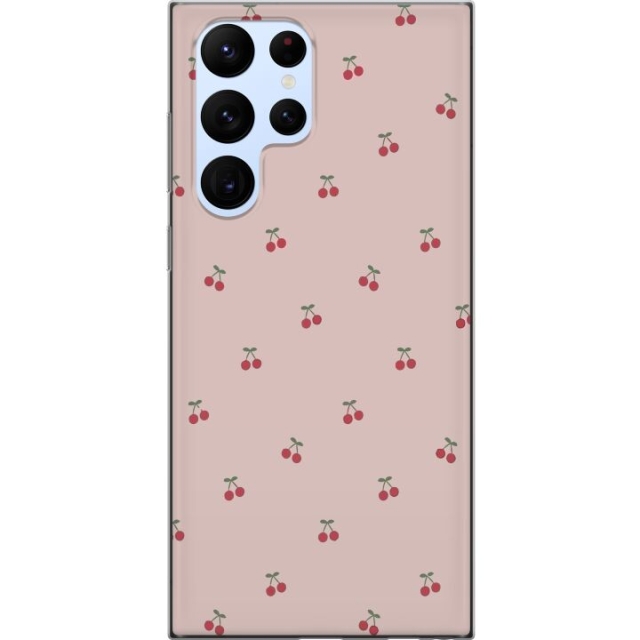 Mobile case for Samsung Galaxy S22 Ultra 5G with Cherry design