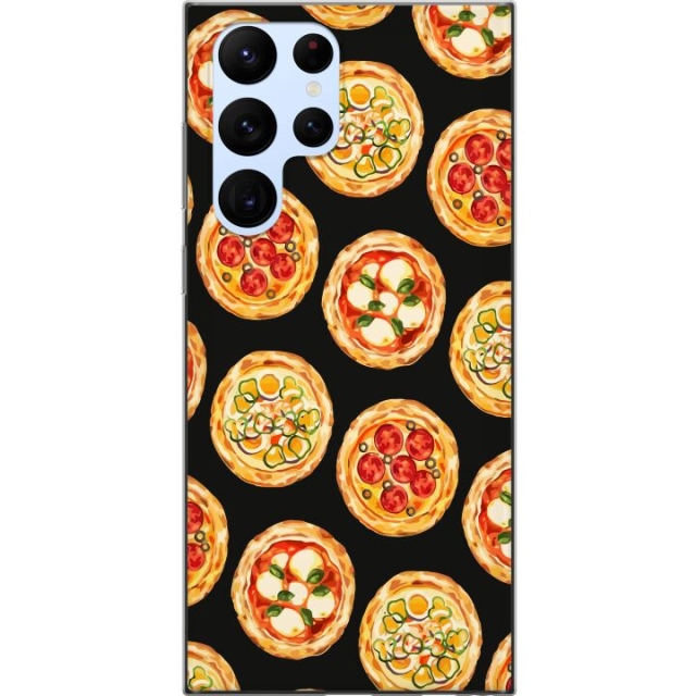 Mobile case for Samsung Galaxy S22 Ultra 5G with Pizza design