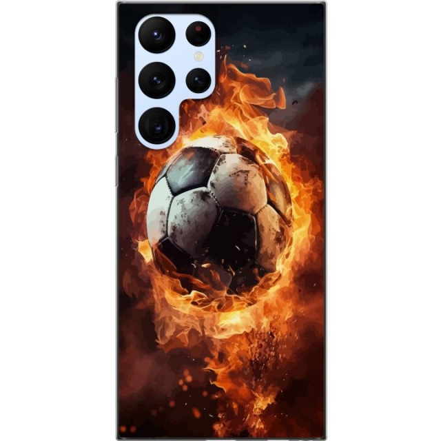 Mobile case for Samsung Galaxy S22 Ultra 5G with Football design