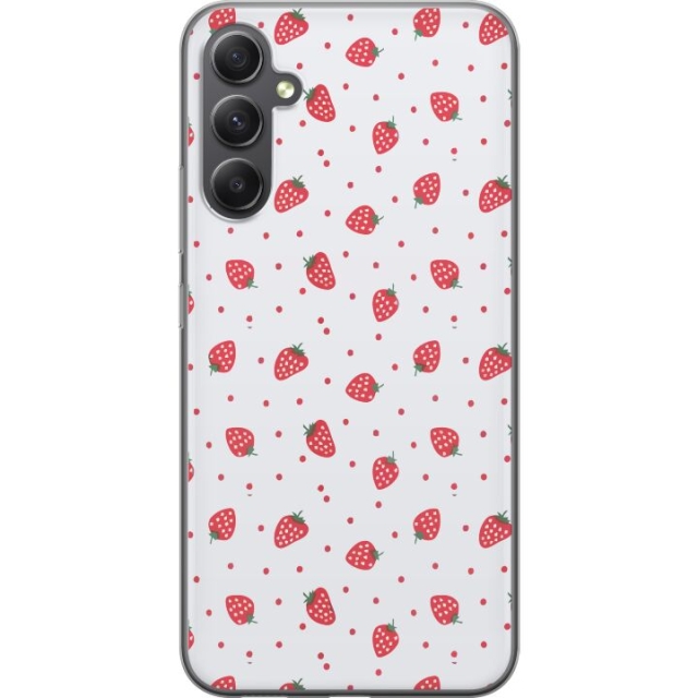 Mobile case for Samsung Galaxy S23 FE with Strawberries design
