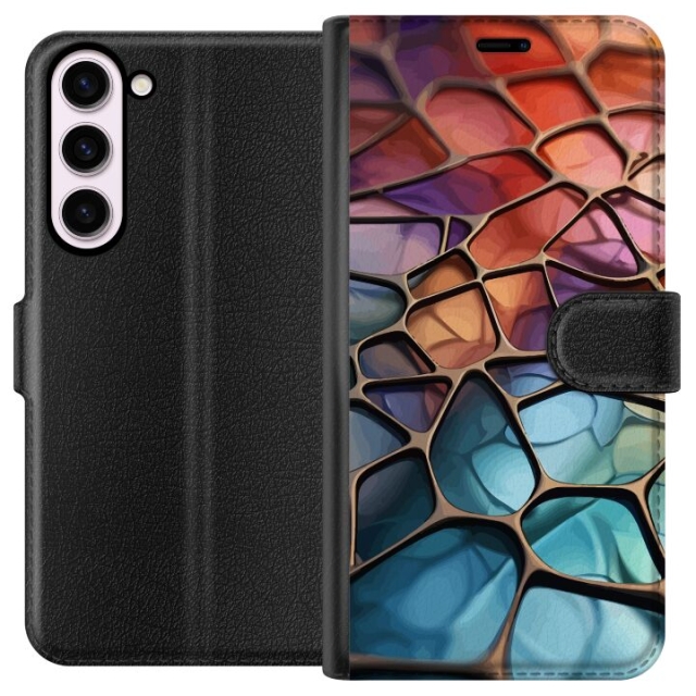 Wallet case for Samsung Galaxy S23+ with Metallic pattern design