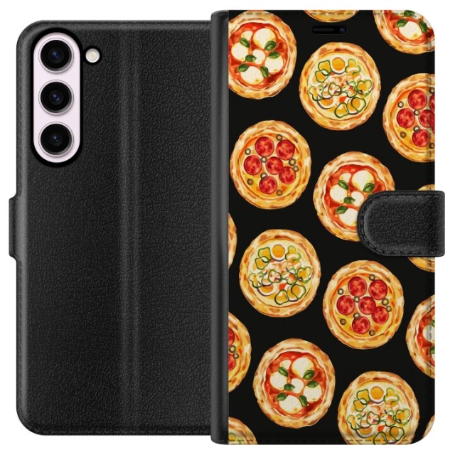 Wallet case for Samsung Galaxy S23+ with Pizza design