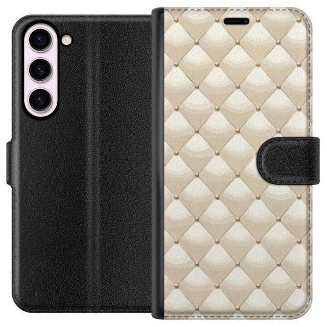 Wallet case for Samsung Galaxy S23+ with Gold shine design