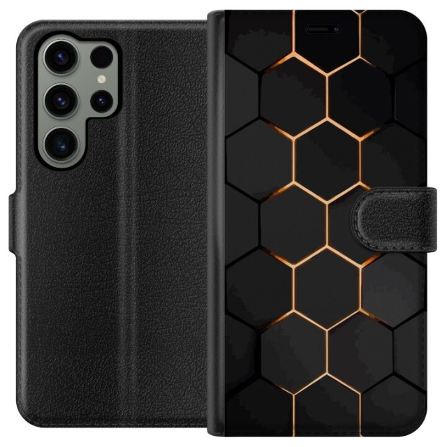 Wallet case for Samsung Galaxy S23 Ultra with Luxurious Pattern design