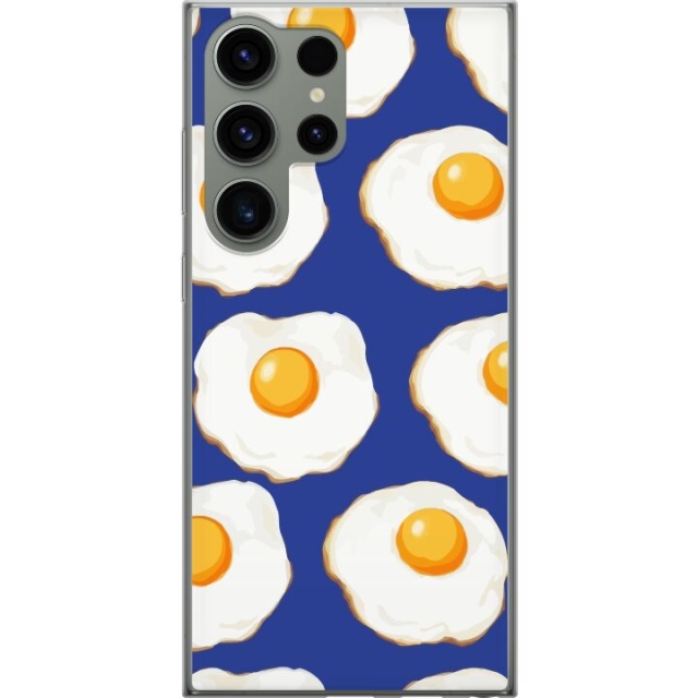 Mobile case for Samsung Galaxy S23 Ultra with Fried eggs design