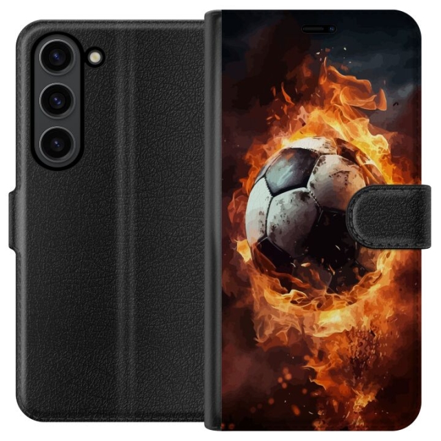 Wallet case for Samsung Galaxy S24+ with Football design