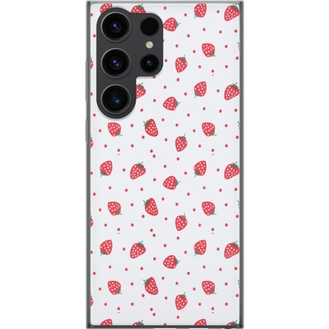 Mobile case for Samsung Galaxy S24 Ultra with Strawberries design