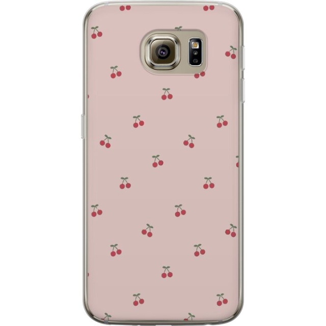 Mobile case for Samsung Galaxy S6 with Cherry design