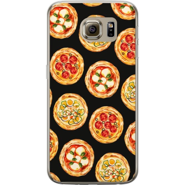 Mobile case for Samsung Galaxy S6 with Pizza design