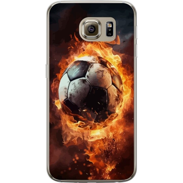 Mobile case for Samsung Galaxy S6 with Football design