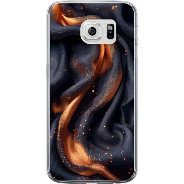 Mobile case for Samsung Galaxy S6 edge with Fiery silk design