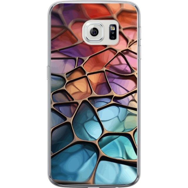 Mobile case for Samsung Galaxy S6 edge with Metallic pattern design