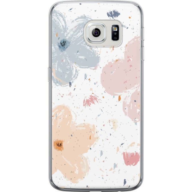 Mobile case for Samsung Galaxy S6 edge with Flowers design