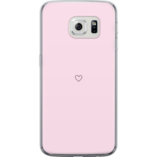 Mobile case for Samsung Galaxy S6 edge with Heart design