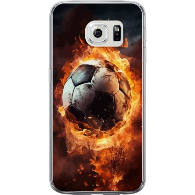Mobile case for Samsung Galaxy S6 edge with Football design