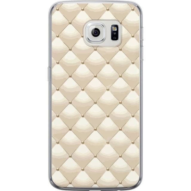 Mobile case for Samsung Galaxy S6 edge with Gold shine design