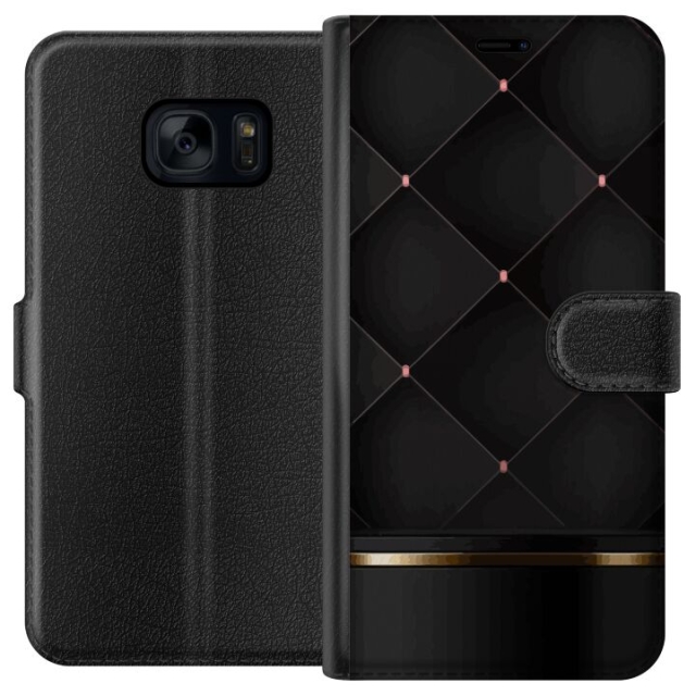 Wallet case for Samsung Galaxy S7 with Luxury line design