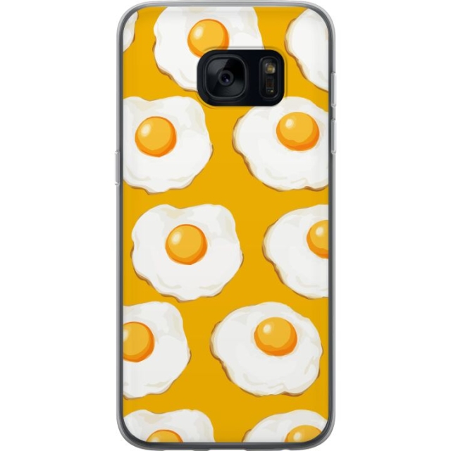 Mobile case for Samsung Galaxy S7 with Fried egg design