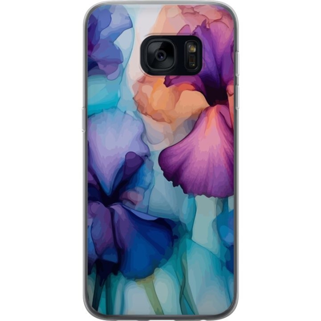 Mobile case for Samsung Galaxy S7 with Magical flowers design