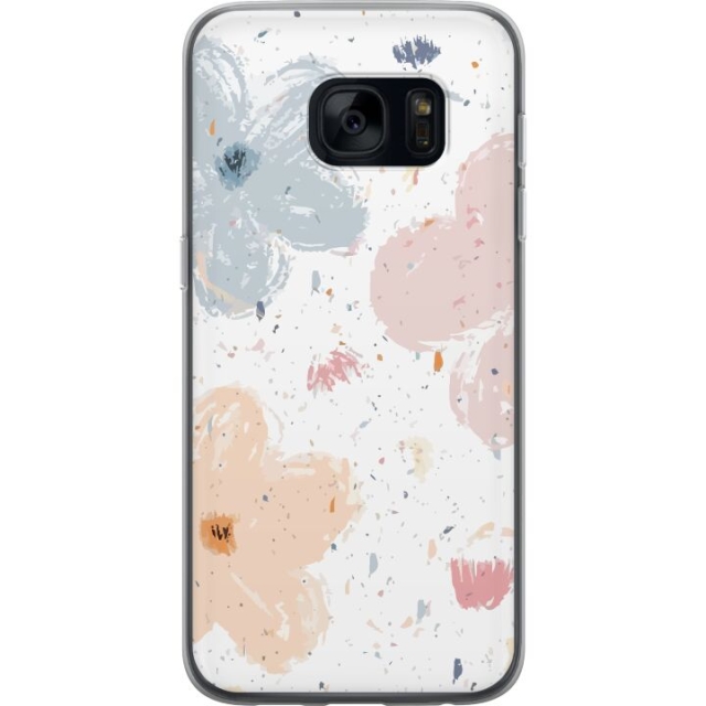 Mobile case for Samsung Galaxy S7 with Flowers design