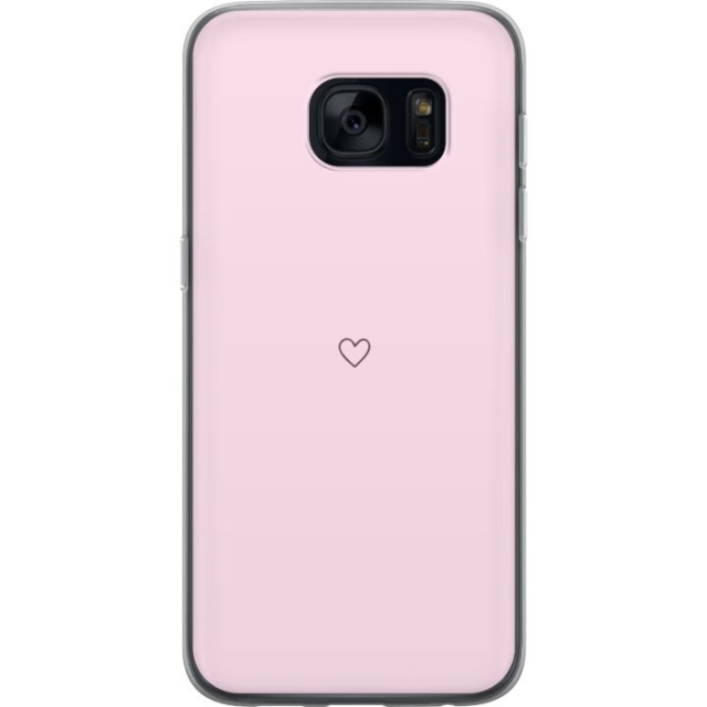 Mobile case for Samsung Galaxy S7 with Heart design