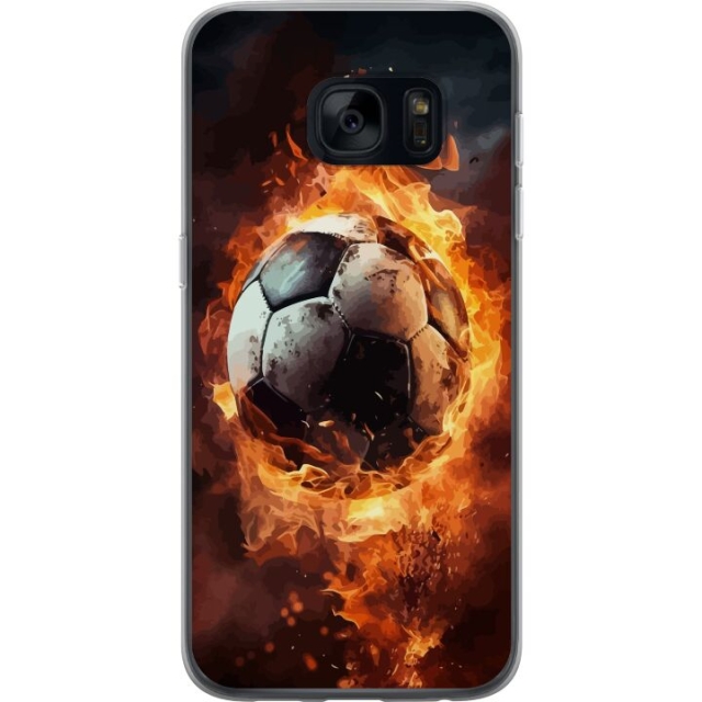 Mobile case for Samsung Galaxy S7 with Football design