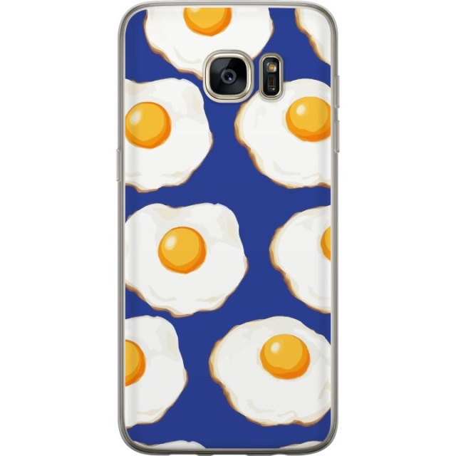 Mobile case for Samsung Galaxy S7 edge with Fried eggs design