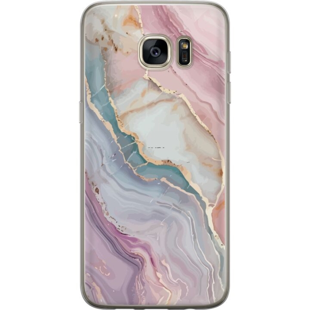 Mobile case for Samsung Galaxy S7 edge with Marble design
