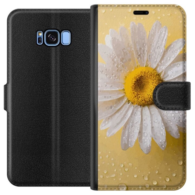 Wallet case for Samsung Galaxy S8 with Porslinsblomma design