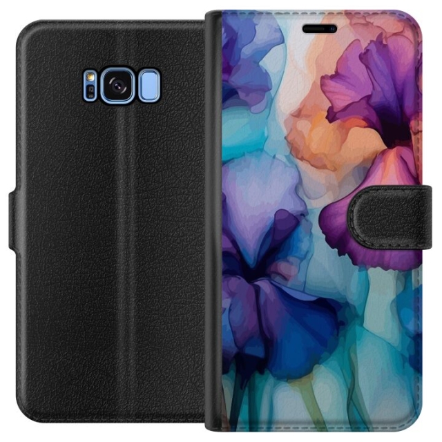 Wallet case for Samsung Galaxy S8 with Magical flowers design