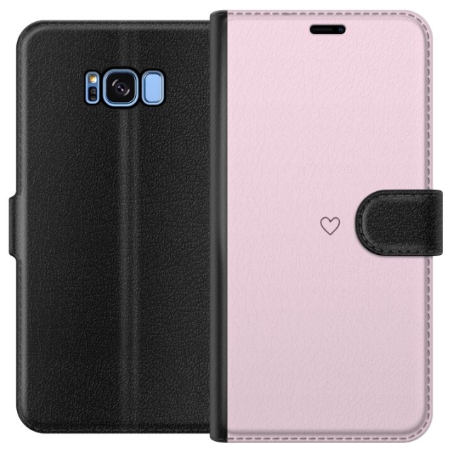 Wallet case for Samsung Galaxy S8 with Heart design