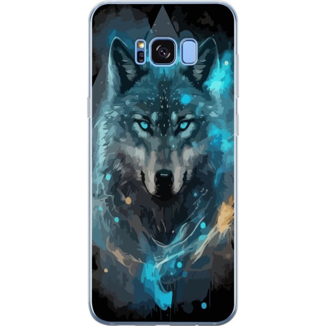 Mobile case for Samsung Galaxy S8 with Wolf design