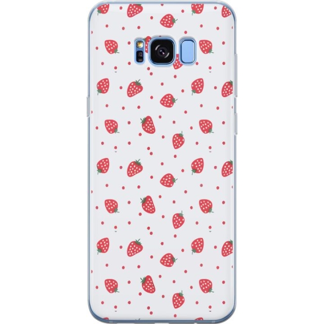 Mobile case for Samsung Galaxy S8 with Strawberries design