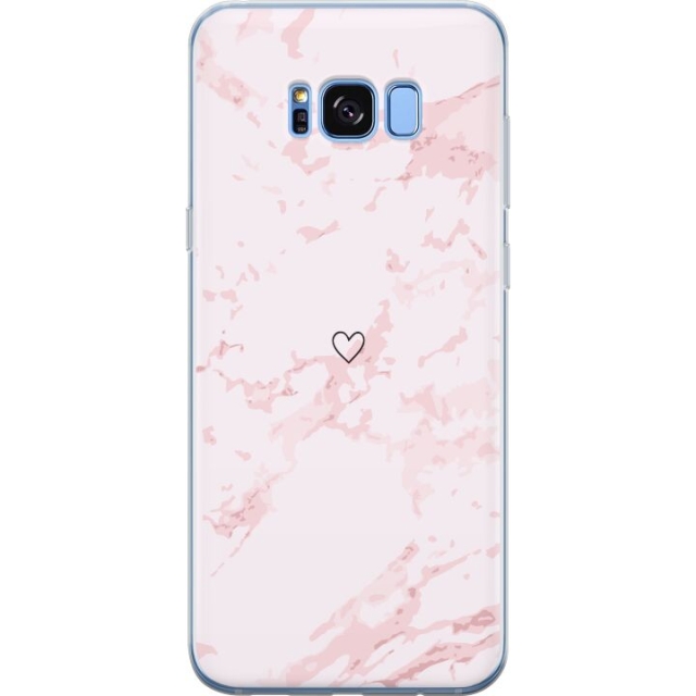 Mobile case for Samsung Galaxy S8 with Pink Heart design