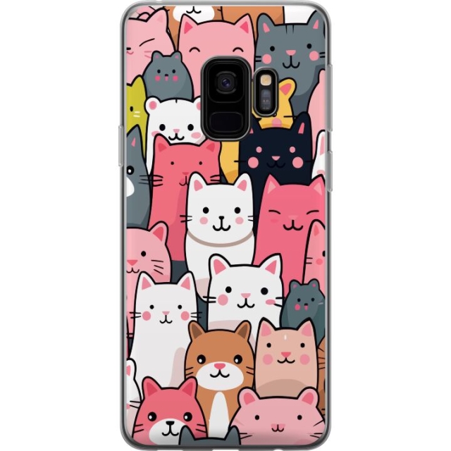 Mobile case for Samsung Galaxy S9 with Cat pattern design