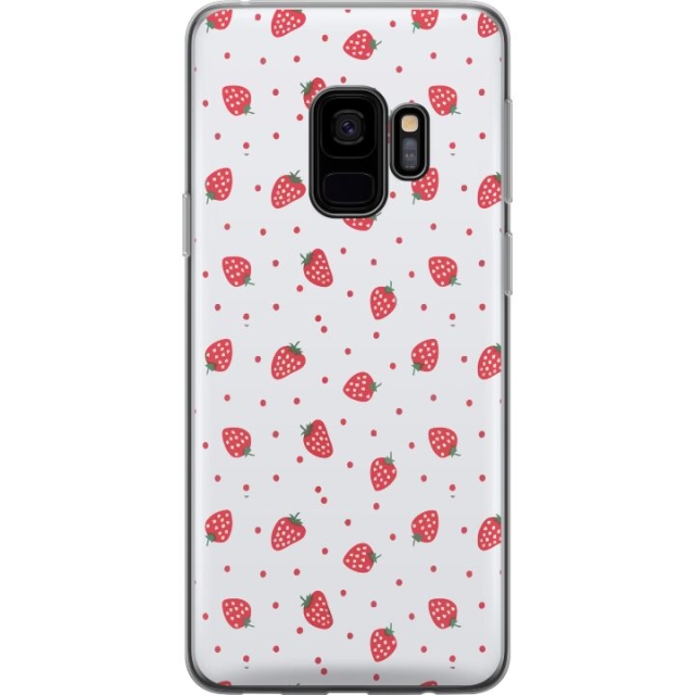 Mobile case for Samsung Galaxy S9 with Strawberries design