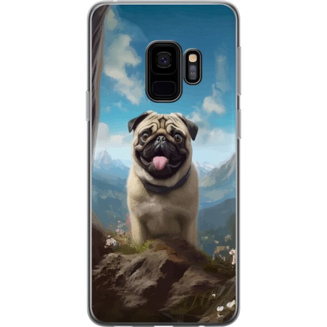 Mobile case for Samsung Galaxy S9 with Happy Dog design
