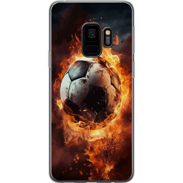 Mobile case for Samsung Galaxy S9 with Football design