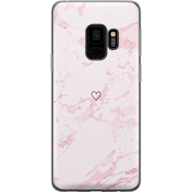 Mobile case for Samsung Galaxy S9 with Pink Heart design
