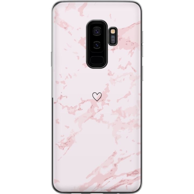 Mobile case for Samsung Galaxy S9+ with Pink Heart design