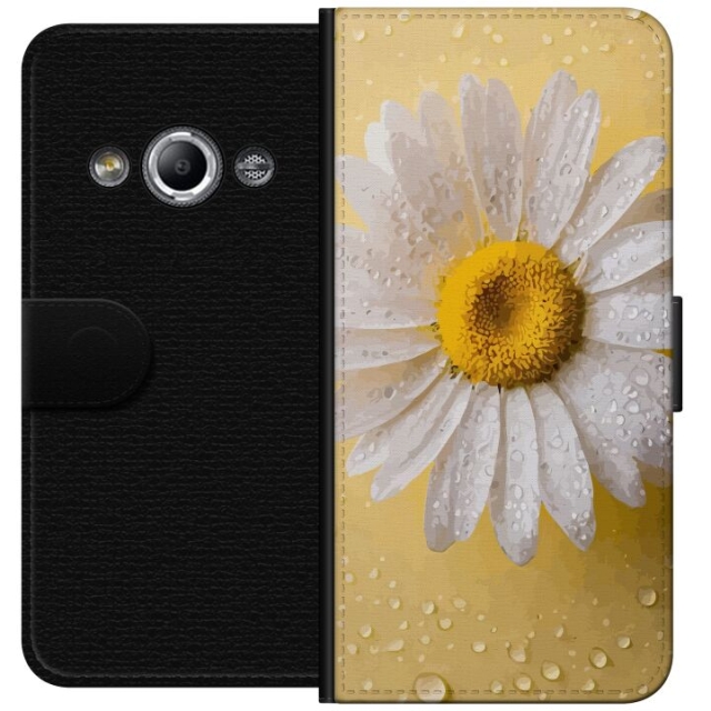 Wallet case for Samsung Galaxy Xcover 3 with Porslinsblomma design