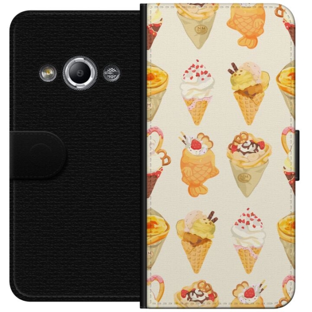 Wallet case for Samsung Galaxy Xcover 3 with Glassy design