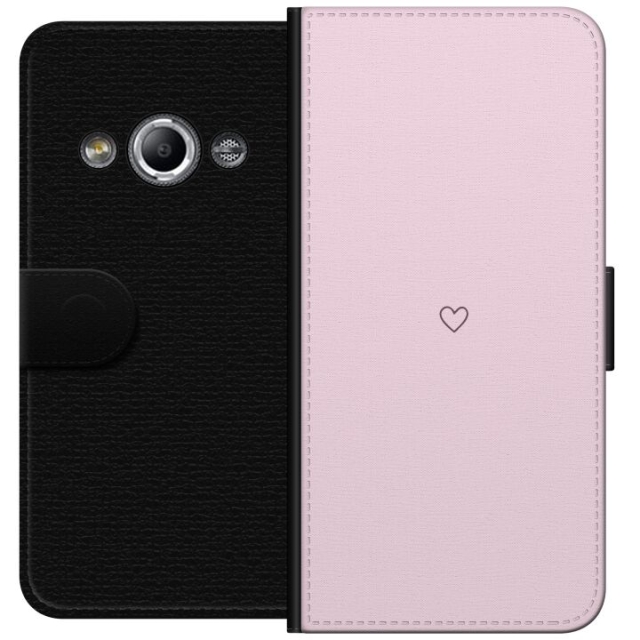 Wallet case for Samsung Galaxy Xcover 3 with Heart design