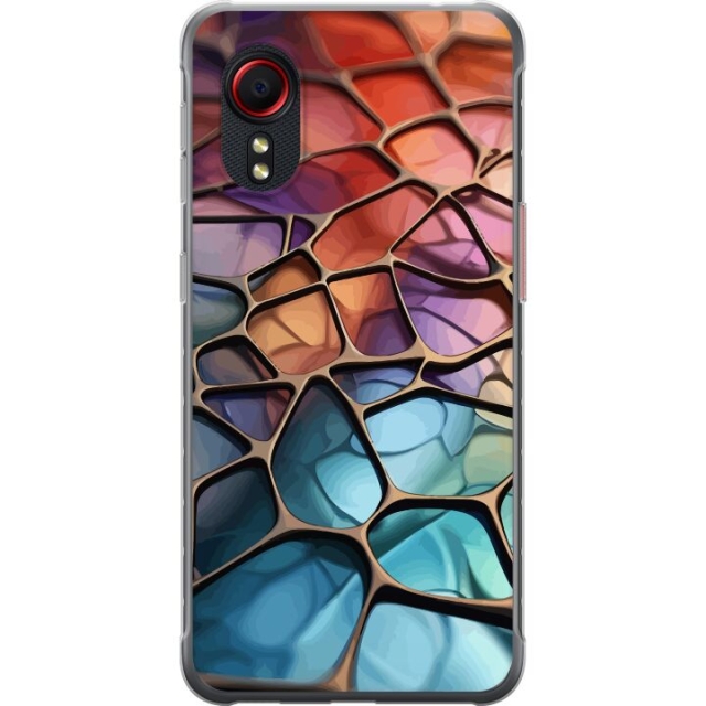 Mobile case for Samsung Galaxy Xcover 5 with Metallic pattern design